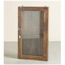 ミニキャビネット アンティーク家具 おしゃれ 木製 壁掛け フレーム ガラス シンプル ショーケース