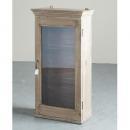 ミニキャビネット アンティーク家具 おしゃれ 木製 壁掛け ケース ガラス ナチュラル ホワイト