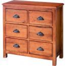 天然木 6ボックス 北欧 木製ウッド 収納 チェスト 引き出し