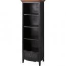 シックキャビネット アンティーク調 黒 ブラック お洒落 木製 ラック シェルフ インダストリアル