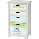 天然木 5段 北欧 木製ウッド 収納 チェスト 引き出し ポップ