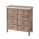 天然木 ワイドチェスト 北欧 木製ウッド 収納 アイアン カントリー ヴィンテージ感