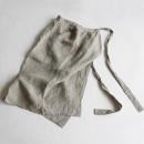 スカートエプロン リネン カロリーナ GY グレー おしゃれ ナチュラル 長さ80