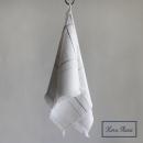 ディッシュクロス COTTON ヘリンボーン インターセクト ライン ホワイト 長さ70