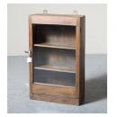 ミニキャビネット アンティーク家具 おしゃれ 木製 壁掛け シンプル ガラス 北欧テイスト ラック