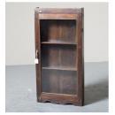 ミニキャビネット アンティーク家具 おしゃれ 木製 壁掛け 3段 ガラス ラック ノスタルジック