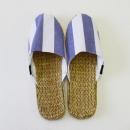 ムギワラスリッパ ボールドストライプ NV 2個セット シンプル ナチュラル フリーサイズ L27