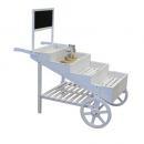 DISPLAY STEP MARCHE WAGON LOW WHITE ワゴン ホワイト 高さ135