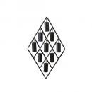 PATINA IRON WALL DECO BOTTLE ベル アイアン ブラック 高さ70.5