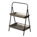 GARAGE 2TRAY METAL RACK ブリキ ガーデン雑貨 おしゃれ 高さ81.5