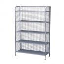 GARAGE IRON 5TIER WIDE SHELF GRAY ガーデン雑貨 高さ153.5