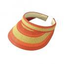 サンバイザー オレンジ 日よけ 紫外線 レジャー ウォーキング アウトドア ガーデニング 帽子