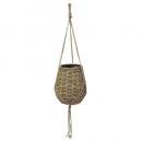 ラタンハンギングバスケットB ガーデン雑貨 ナチュラル プランター 高さ1600