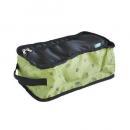 トラベルシューズバッグ 消臭 抗菌 コンパクト収納 CAMP柄 アウトドア キャンプ カーキ 旅行