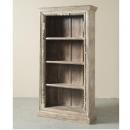 シェルフ アンティーク家具 おしゃれ 木製 4段 フレンチ 棚 シャビー ホワイト 高さ190