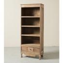 シェルフ アンティーク家具 おしゃれ 木製 4段 ナチュラル 棚 ブラウン スリムラック 高さ170