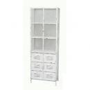 アンティーク調シャビーホワイトキャビネット レトロ クラシック ヴィンテージ メッシュ お洒落