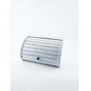 ローラートップブレッド缶S 点線 紺 キッチン用品 食材保存 ナチュラル 長さ330