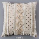 刺繍×ビーズクッションカバー ベージュ 雑貨 リビング お洒落 幅45 通販