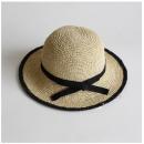 アンダリ キャペリンハット グレイス リボン NT ブラック 帽子 おしゃれ 直径58cm