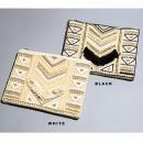 刺繍フラットポーチ L ホワイト 雑貨 小物入れ 化粧品 コスメ 幅23 通販