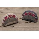 チェーン×フラワーポーチ インディゴ 雑貨 小物 コスメ 化粧品 幅16 通販