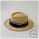 RAFFIA ポークパイ ハット アレンジ クロス NV ネイビー 帽子 おしゃれ 直径58cm