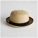 ストロー ボーラー ハット BK ブラック 帽子 おしゃれ ナチュラル 直径58cm