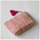 RAFFIA ポーチ モデロ PK ピンク おしゃれ ナチュラル 幅30cm