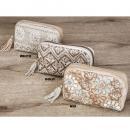 刺繍ビーズポーチ ゴールド 雑貨 小物 コスメ 化粧品 おしゃれ 幅20 通販