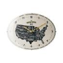 掛け時計 アメリカ 地図 USA オシャレ アイボリー