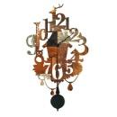 振り子時計 シック シャープ 存在感 家 動物 自然 ミックスカラー