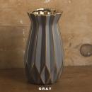 花瓶 セラミックベース グレー 花器 雑貨 インテリア 飾り 高さ19 通販