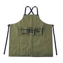 エプロン アウトドア バーベキュー 作業 キャンプ かっこいい グリーン