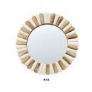 フラワー風ミラー ミックス 鏡 花 インテリア ラウンド 円形 直径29 通販