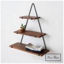 RECYCLE WOOD ウォールシェルフ 3STEP 木製 ナチュラル 高さ58.5