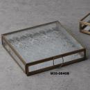 エンボスガラススクエアケース 小物入れ ジュエリー 収納 アンティーク 通販