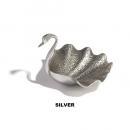 スワンプレート シルバー トレー 小物 アンティーク 白鳥 高さ10 通販