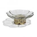 ガラスプレート フラワー トレー 収納トレー 小物 インテリア 高さ4.5 通販