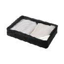 パッキングバッグ トラベル 旅行 スーツケース 衣類 整理 旅行バック整頓 消臭 Mサイズ ブラック