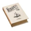 収納ボックス レトロ かわいい 本 小物入れ アンティーク インテリア 航海 アイボリー