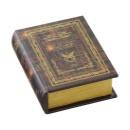 収納ボックス 小物入れ 収納 保管 レトロ 洋書 ビンテージ 合成皮革 奥行15.5 ブラウン