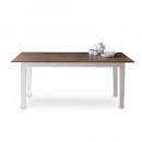 ダイニングテーブル のみ 北欧 天然木 ナチュラル 木製 白 茶 ホワイト ブラウン カントリー調