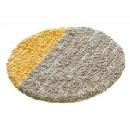 リサイクルチェアパッド チェア イス 座布団 かわいい ブラウン イエロー 直径35