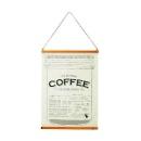 タペストリー 壁にアクセント オシャレ モダン アンティーク コーヒー アイボリー 高さ70