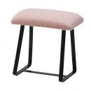 スツール おしゃれ 北欧 椅子 アイアン 布 ミニ  シンプル 座り心地良い 小さめ ピンク