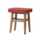 ウッドスツール おしゃれ 北欧 椅子 布 ミニ  シンプル 木製 座り心地良い 小さめ ピンク