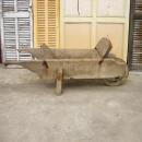 一輪車 アンティーク調 おしゃれ ハンガリー 木製 ナチュラル プランタースタンド 幅60