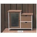 ドロワーシェルフ ミニ 北欧 ガラス扉 棚 ナチュラル カントリー調 収納 ラック 引き出し