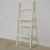 梯子スタンド ホワイト ラダー マガジンラック プランタースタンド 木製 カントリー調 おしゃれ